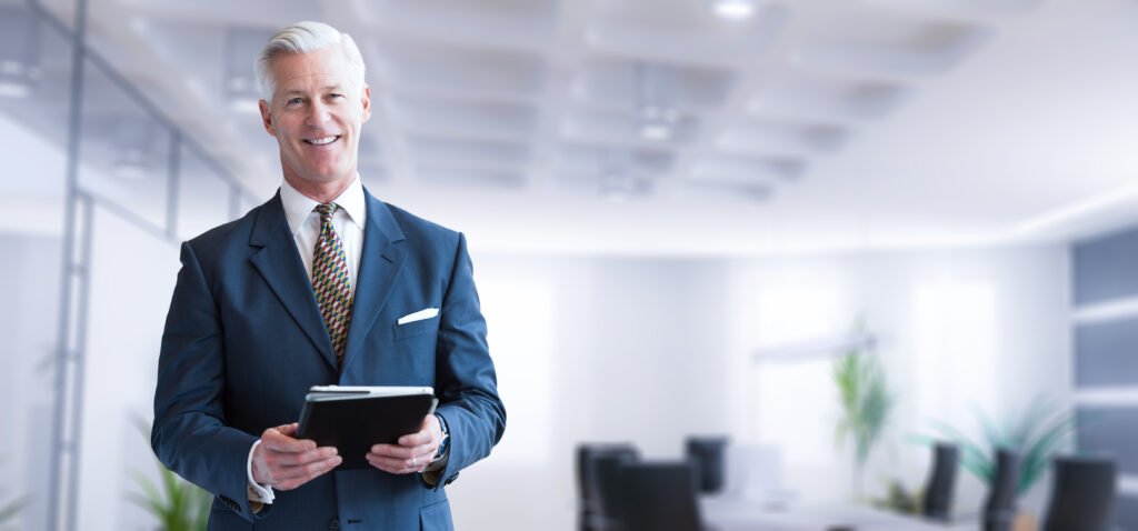 man in office