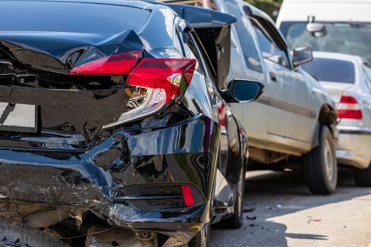 A picture of a car crash in Craven Wood, Liverpool