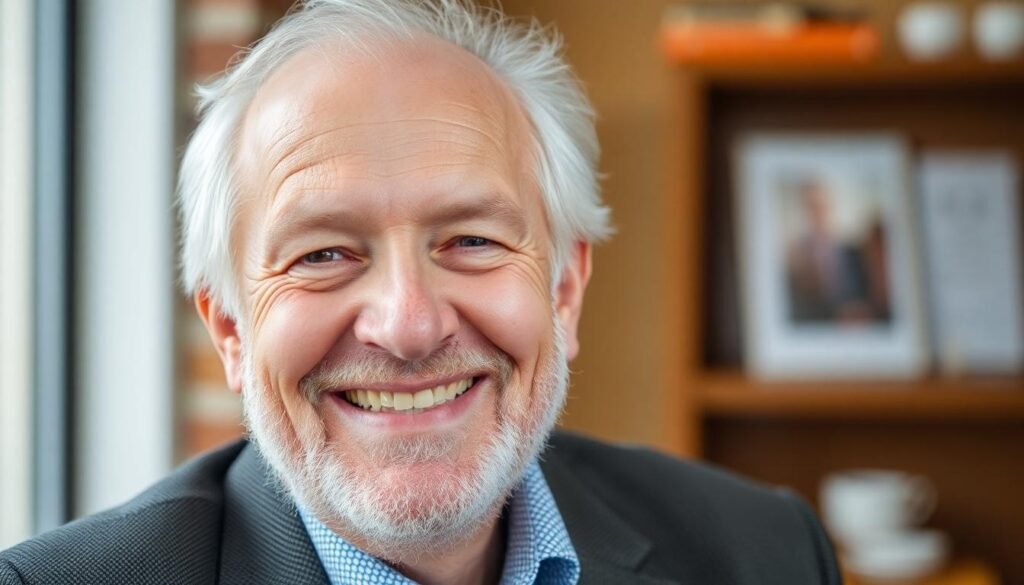 Preston No Win No Fee Solicitors: A picture of an elderly man with white hair with a broad smile on his face.