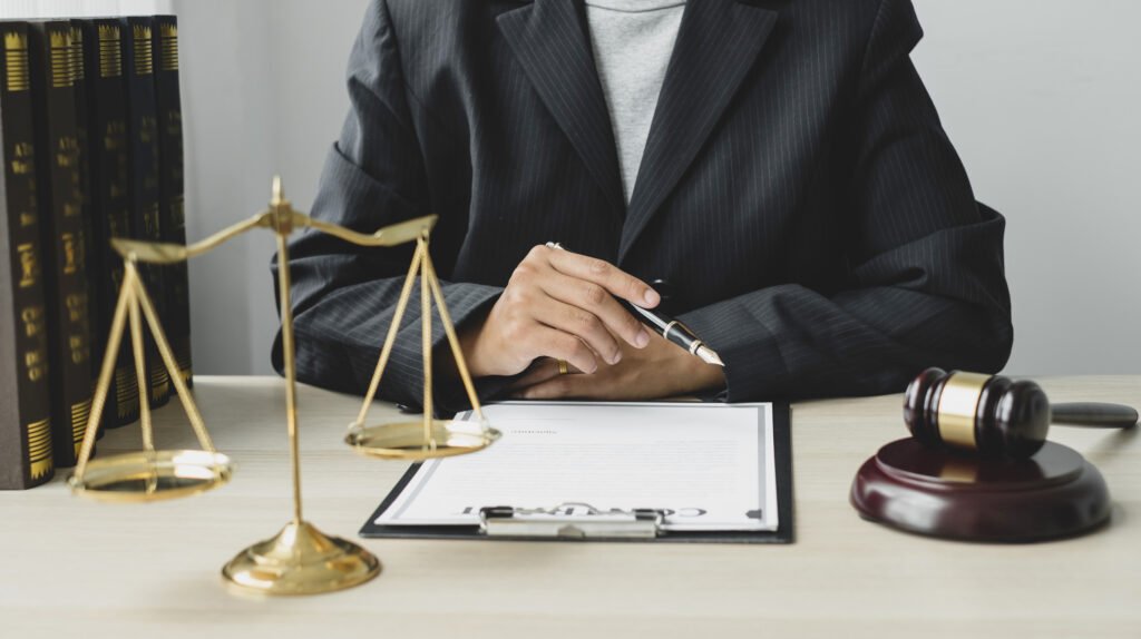 man at desk