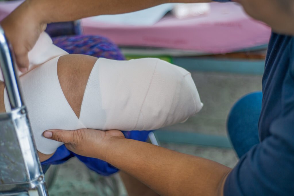 A man has sustained life changing injuries after suffering limb loss